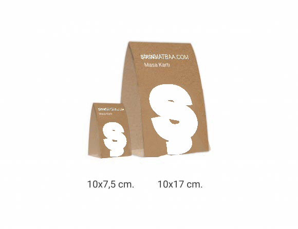 Masa Kartı / Tent Card